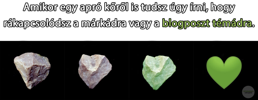 Szív alakú kőből blogposzt témaötletek - Tóth Adorján, SEOtudatos szövegíró